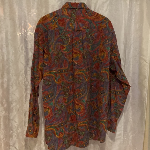Claiborne Southwest Pattern Women’s Button Down Top Size Medium 🔥 - Picture 4 of 4
